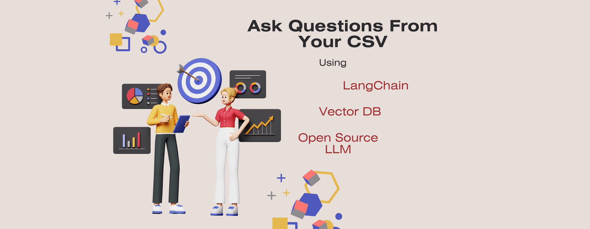 Ask Questions from your CSV with an Open Source LLM, LangChain & a Vector DB - Featured image