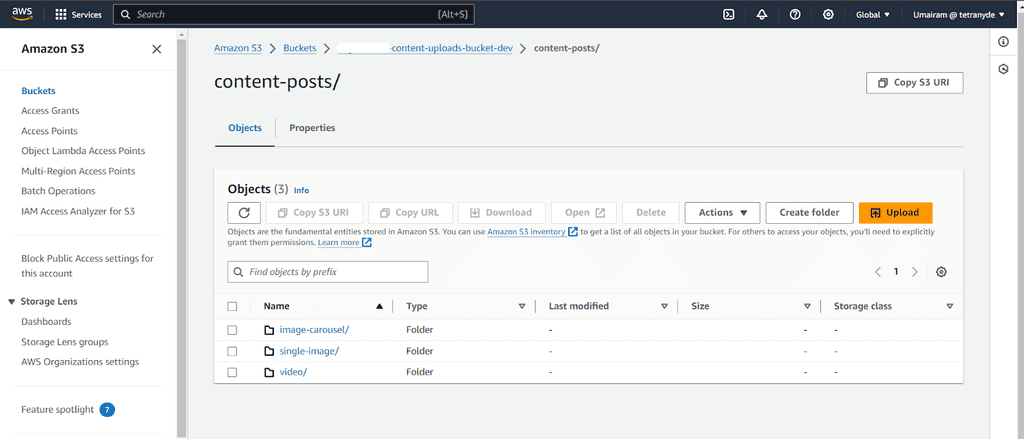 AWS S3 Bucket Subfolders AWS S3 Bucket Subfolders